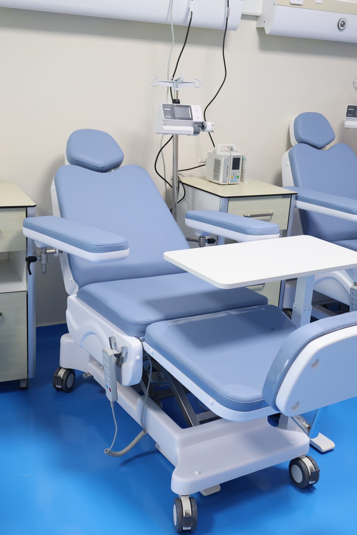 Fauteuil de perfusion de l'hôpital de jour d'Inter Clinic